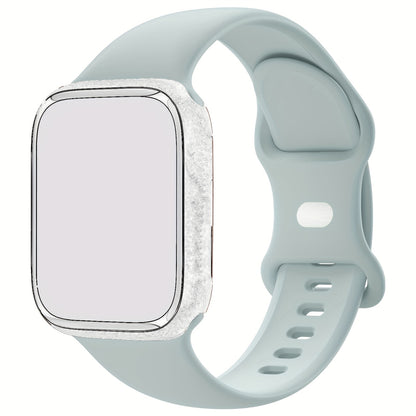 Compatible with iWatch Bands 38mm 40mm 41mm 42mm 44mm 45mm 49mm, Soft Silicone Waterproof Replacement Strap for Women, Fits iWatch Series 9/8/7/6/5/4/3/2/1/SE/Ultra/Ultra 2 (Band Only, Watch Not Included)