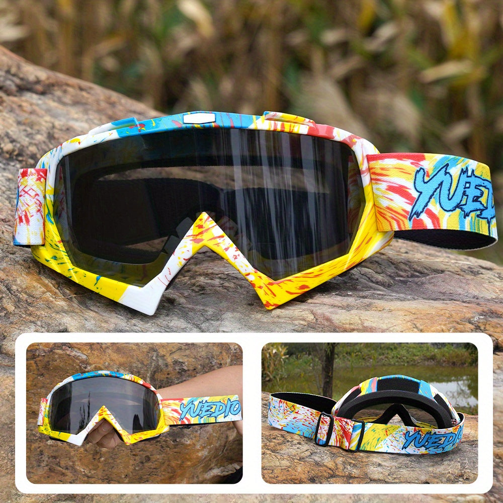 Óculos Desportivos Outdoor YUEDIO - Lentes de PC de Alta Qualidade, Anti-Embaciamento e Resistentes a Riscos, Alça Ajustável, Ideal para Esqui, Ciclismo, Caminhadas, Corrida