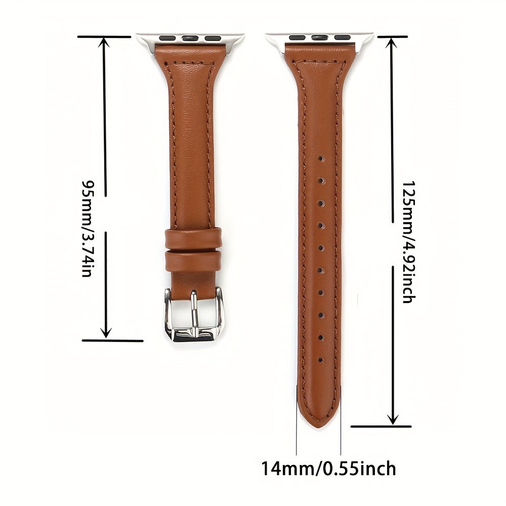 Ultra-thin Synthetic Leather strap for Apple Watch strap,38mm,40mm,41mm,42mm,44mm,45mm, 46mm,49mm,superfiber PU Synthetic Leather,for iWatch series 11/10/9/8/7/6/5/4/3/2/1/Ultra/SE