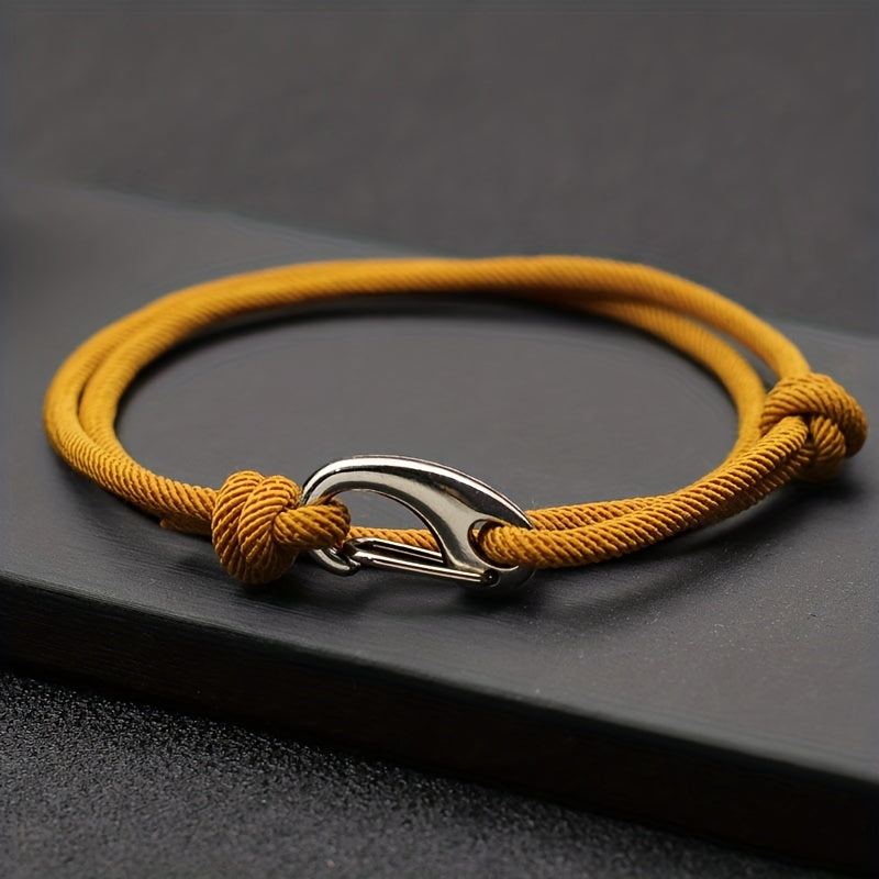 Extremely simple rope bracelet Double adjustable boyfriend gift outdoor