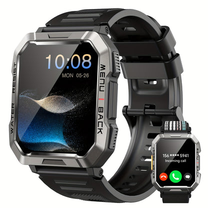 Blackview 900 MAh Men'S Smartwatch With LED Flashlight, Exercise Pedometer, Calorie Calculator Sports Bracelet, Sports Mileage Logger 2.01-Inch HD With Compass Outdoor Sports Watch, Finds Your Phone, Watch Birthday Gift Christmas Gift