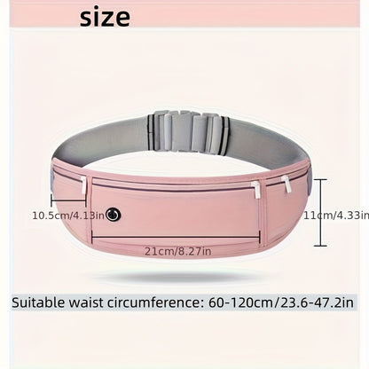 Unisex Multifunctional Sports Waist Bag - Suitable for Outdoor Running and Fitness - Includes Phone Pocket and 500ml Water Bottle Holder, Gym Equipment Pouch