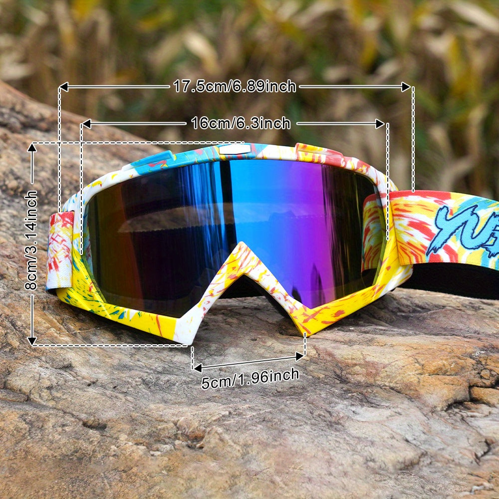 Óculos Desportivos Outdoor YUEDIO - Lentes de PC de Alta Qualidade, Anti-Embaciamento e Resistentes a Riscos, Alça Ajustável, Ideal para Esqui, Ciclismo, Caminhadas, Corrida