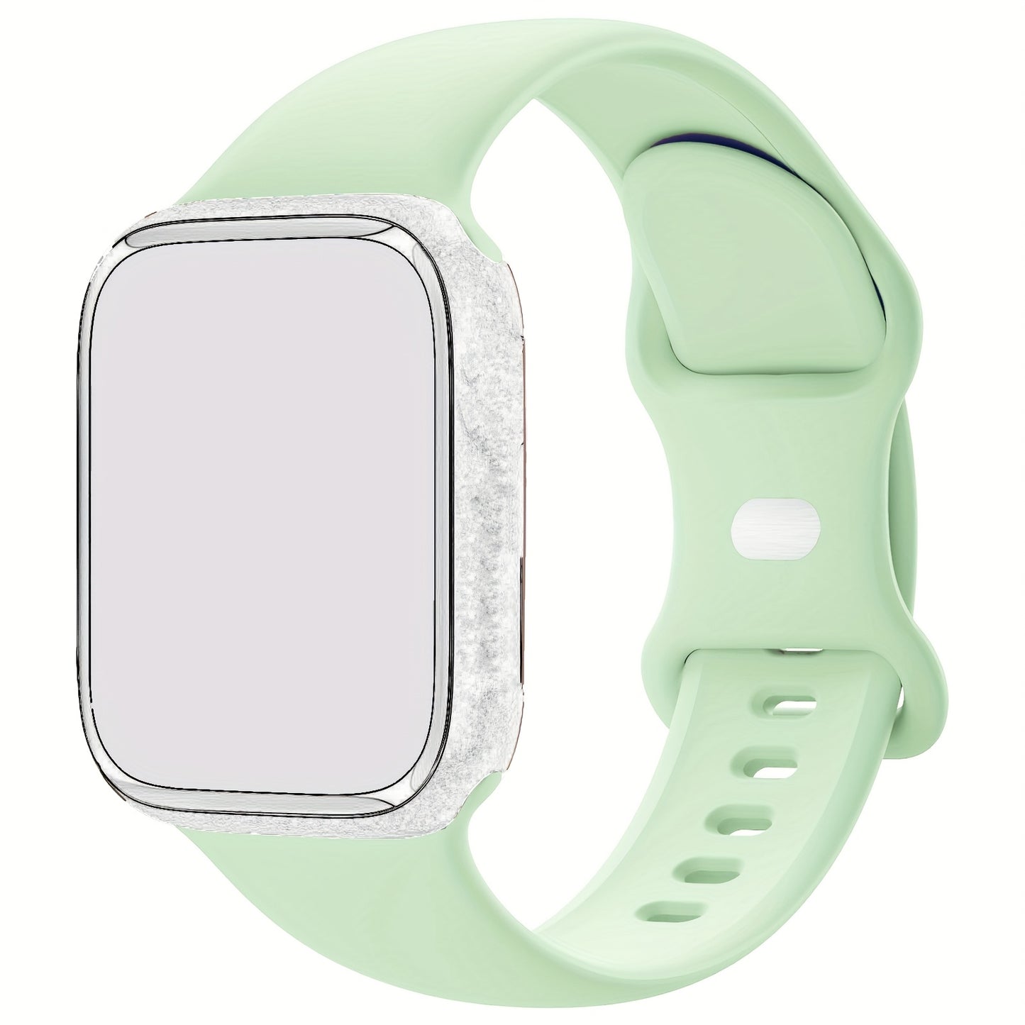 Compatible with iWatch Bands 38mm 40mm 41mm 42mm 44mm 45mm 49mm, Soft Silicone Waterproof Replacement Strap for Women, Fits iWatch Series 9/8/7/6/5/4/3/2/1/SE/Ultra/Ultra 2 (Band Only, Watch Not Included)