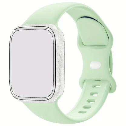 Compatible with iWatch Bands 38mm 40mm 41mm 42mm 44mm 45mm 49mm, Soft Silicone Waterproof Replacement Strap for Women, Fits iWatch Series 9/8/7/6/5/4/3/2/1/SE/Ultra/Ultra 2 (Band Only, Watch Not Included)