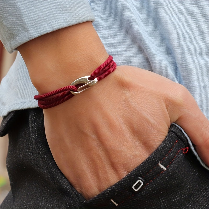 Extremely simple rope bracelet Double adjustable boyfriend gift outdoor