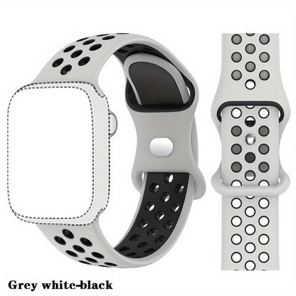 Suitable for Apple Watch Sports Strap 49mm 41mm 40mm 38mm 45mm 44mm 42mm for Men And Women, for iWatch Ultra SE Series Durable And Breathable Soft Wristband