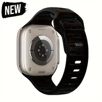 Soft Replacement Strap for apple Watch Series 9 8 7 6 5 4 3 2 1 SE: Breathable Sport Band 45mm 41mm 44mm 40mm 49mm 42mm 38mm for iWatch Ultra 2 for Men & Women