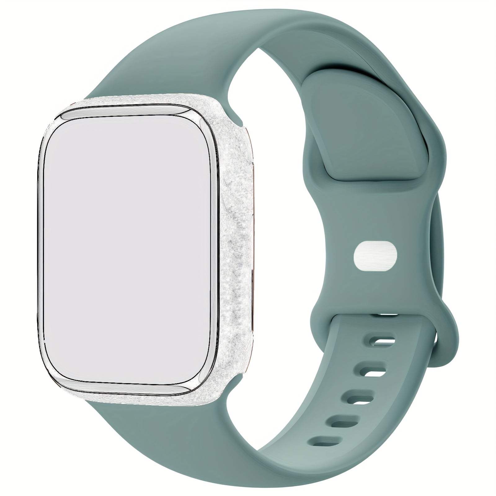 Compatible with iWatch Bands 38mm 40mm 41mm 42mm 44mm 45mm 49mm, Soft Silicone Waterproof Replacement Strap for Women, Fits iWatch Series 9/8/7/6/5/4/3/2/1/SE/Ultra/Ultra 2 (Band Only, Watch Not Included)