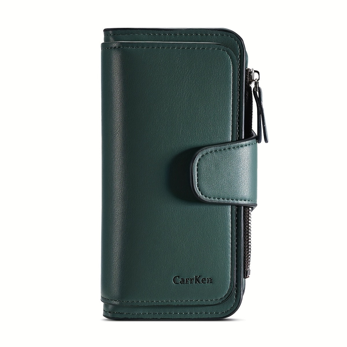 Carteira curta retro minimalista, bolsa de cor sólida para cartões de crédito, carteira com várias ranhuras para cartões