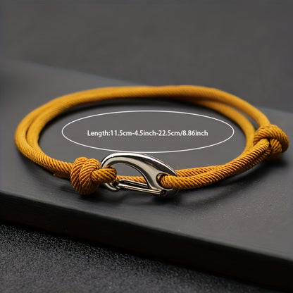 Extremely simple rope bracelet Double adjustable boyfriend gift outdoor