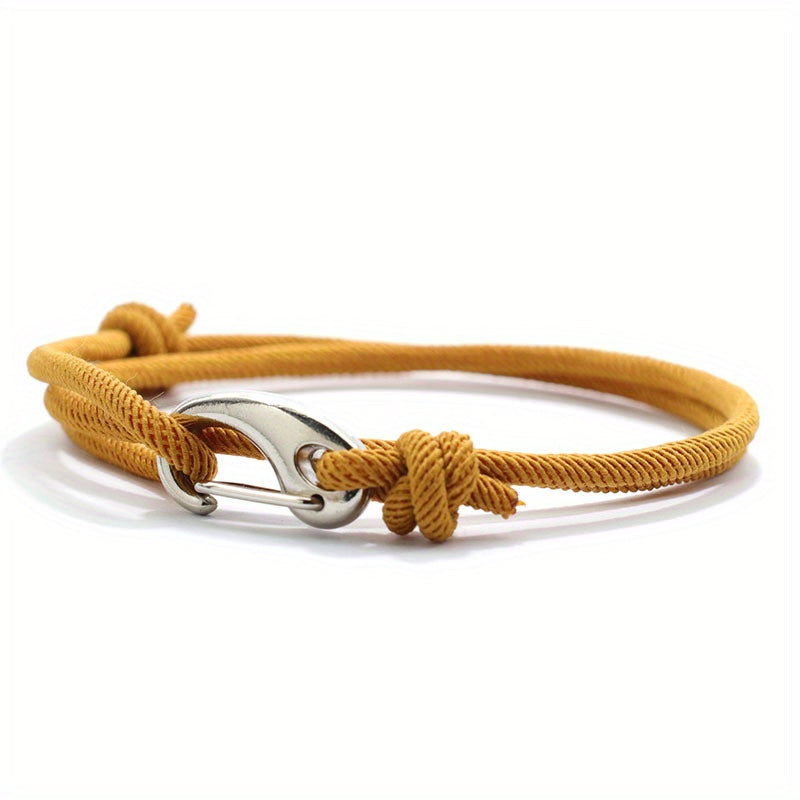 Extremely simple rope bracelet Double adjustable boyfriend gift outdoor