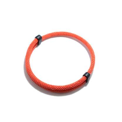1 Men's Knitted Solid Color Bracelet