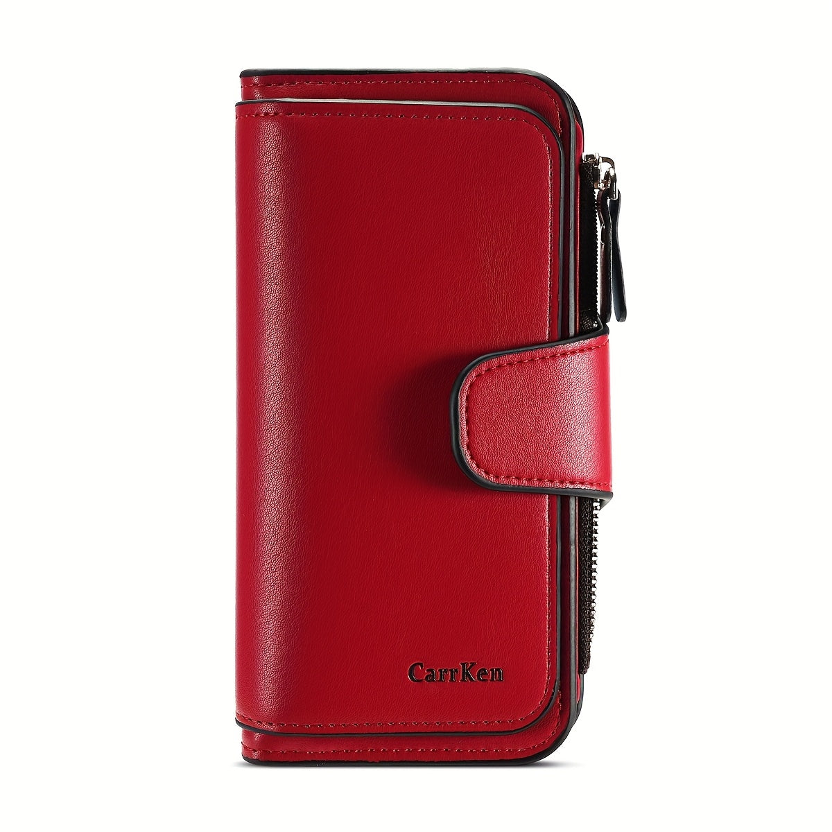 Carteira curta retro minimalista, bolsa de cor sólida para cartões de crédito, carteira com várias ranhuras para cartões