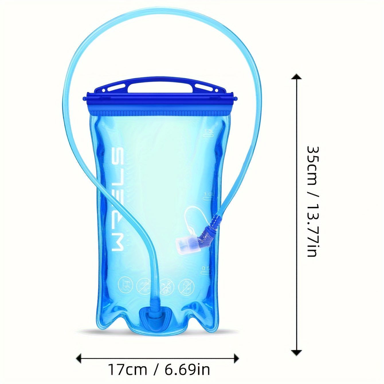 WRELS Hydration Pack - Versatile Water Bladder Storage Bag for Running, Hiking & Cycling | Durable PVC Material | 1L/1.5L/2L/3L Sizes Available