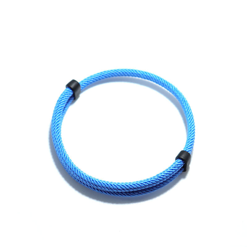 1 Men's Knitted Solid Color Bracelet