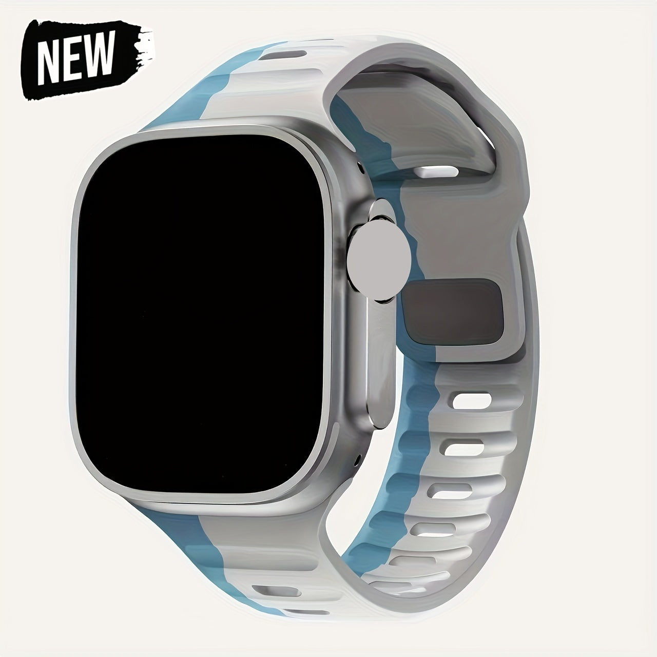 Soft Replacement Strap for apple Watch Series 9 8 7 6 5 4 3 2 1 SE: Breathable Sport Band 45mm 41mm 44mm 40mm 49mm 42mm 38mm for iWatch Ultra 2 for Men & Women