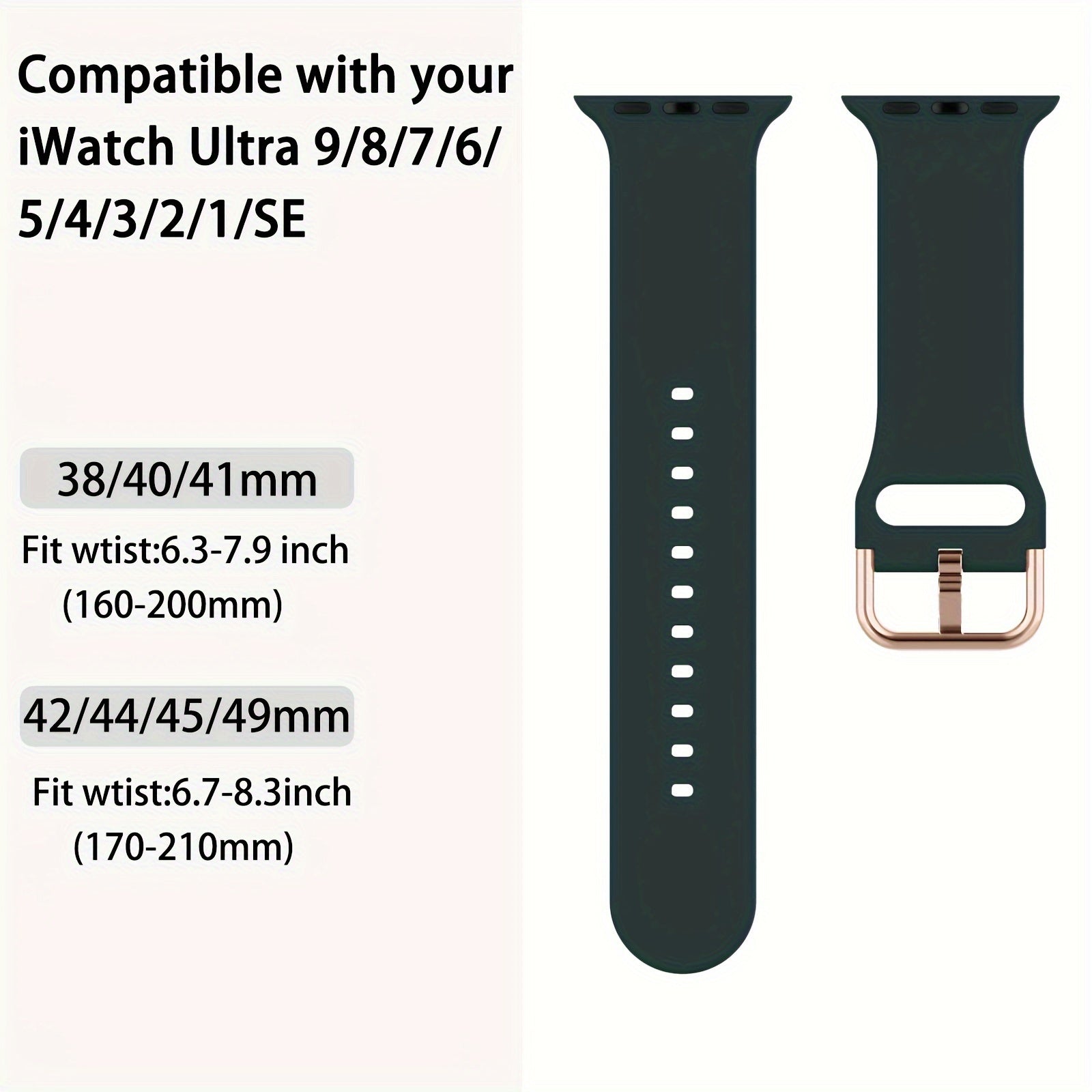 Sport Band Compatible with Apple Watch Bands 49mm 46mm 45mm 44mm 42mm 41mm 40mm 38mm, Soft Wristbands Replacement Strap with Classic Clasp for iWatch Series SE 11 10 9 8 7 6 5 4 3 2 1 Ultra3/2/1 for Women Men