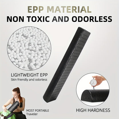 EPP Half-Round Foam Roller for Lumbar And Cervical Spine Correction, Balance Exercises, And Yoga Training, Half-Axis Yoga Brick.