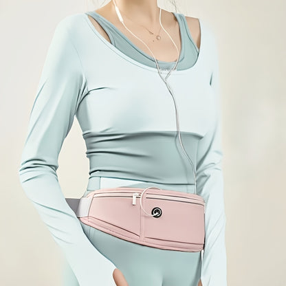 Large Capacity Running Waist Pack - Ultra-Thin and Lightweight, Reflective Design for Safer Night Runs with Earbud Holes, Zipper Closure, Unisex Sports Fanny Pack!