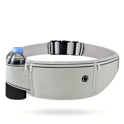 Large Capacity Running Waist Pack - Ultra-Thin and Lightweight, Reflective Design for Safer Night Runs with Earbud Holes, Zipper Closure, Unisex Sports Fanny Pack!