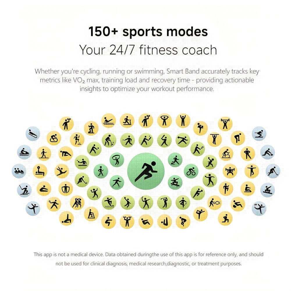 Xiaomi Mi Smart Band 10 for & - Smartwatch with 4.37cm AMOLED Display, Compatible for /, 5ATM, Battery Life, Compatible for Smart Mi Band Strap