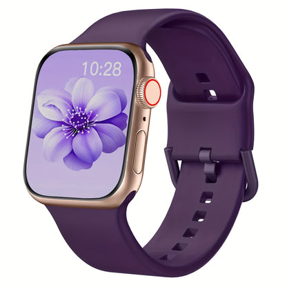 Sport Band Compatible with Apple Watch Bands 49mm 46mm 45mm 44mm 42mm 41mm 40mm 38mm, Soft Wristbands Replacement Strap with Classic Clasp for iWatch Series SE 11 10 9 8 7 6 5 4 3 2 1 Ultra3/2/1 for Women Men