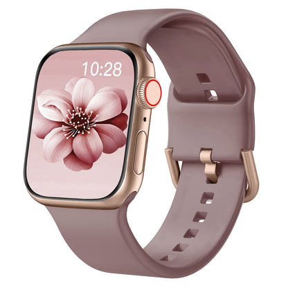 Sport Band Compatible with Apple Watch Bands 49mm 46mm 45mm 44mm 42mm 41mm 40mm 38mm, Soft Wristbands Replacement Strap with Classic Clasp for iWatch Series SE 11 10 9 8 7 6 5 4 3 2 1 Ultra3/2/1 for Women Men