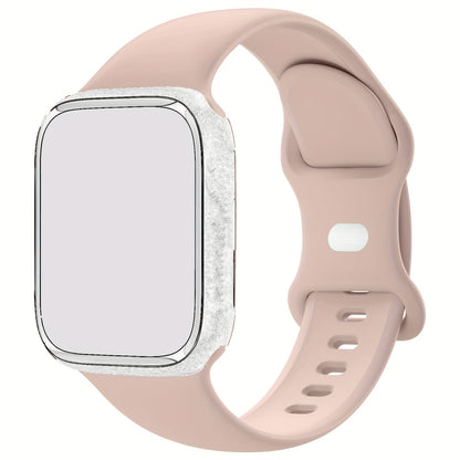 Compatible with iWatch Bands 38mm 40mm 41mm 42mm 44mm 45mm 49mm, Soft Silicone Waterproof Replacement Strap for Women, Fits iWatch Series 9/8/7/6/5/4/3/2/1/SE/Ultra/Ultra 2 (Band Only, Watch Not Included)