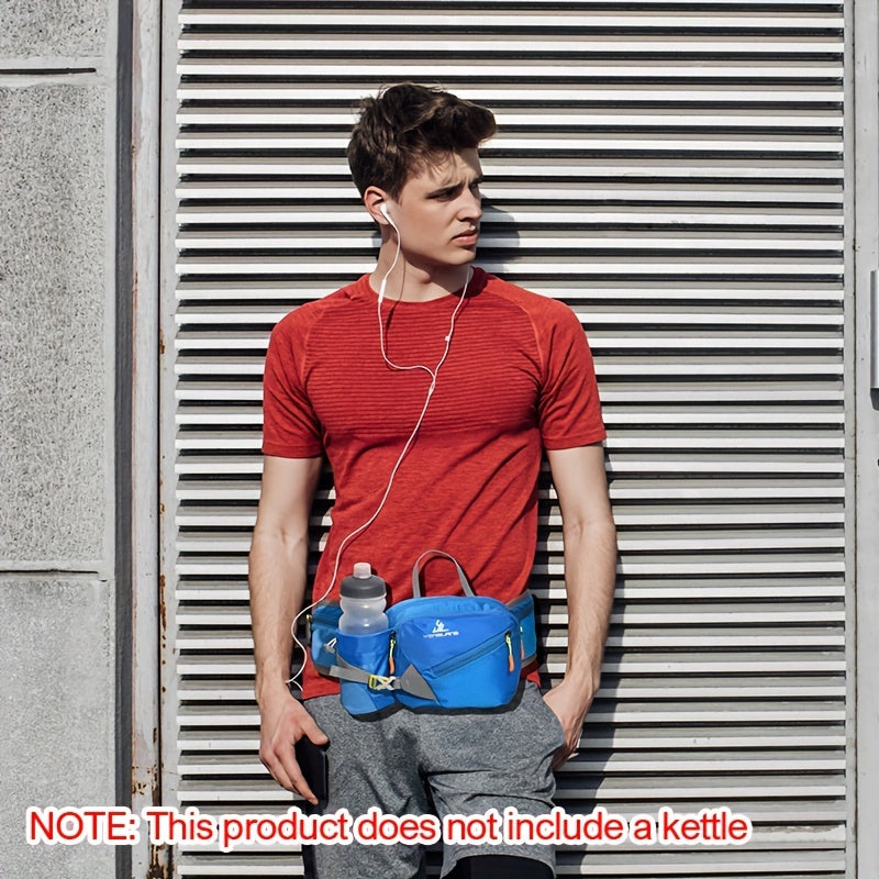 Sports Water Bottle Waist Bag Men's Running Pack Women's Multifunctional Outdoor Hiking Hip Bag Mobile Phone Bag Marathon Equipment