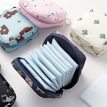 Creative Minimalist Sanitary Pad Storage Bag, Multifunctional Travel Pouch for Makeup Bag, Toiletry Bag, Lipstick Case, Key Holder, Cable Organizer, Cosmetic Organizer Box, Ideal Gift Choice